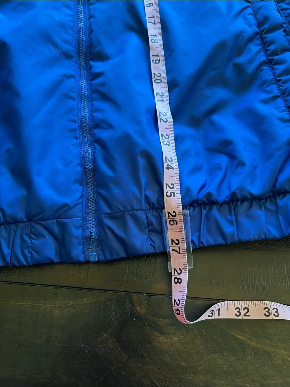 Adidas Essentials insulated bomber jacket royal blue puffer coat Large